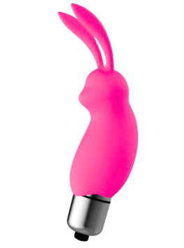 Mini Stimulateur Clitoridien Lapin Rose 1 dosette lubrifiant — Pocket Pleasure