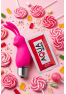 Mini Stimulateur Clitoridien Lapin Rose 1 dosette lubrifiant — Pocket Pleasure
