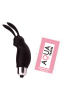Mini Stimulateur Clitoridien Lapin Noir 1 dosette lubrifiant — Pocket Pleasure