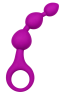 Chapelet Anal 3 Boules Fuchsia Silicone 1 dosette de lubrifiant — Pocket Pleasure