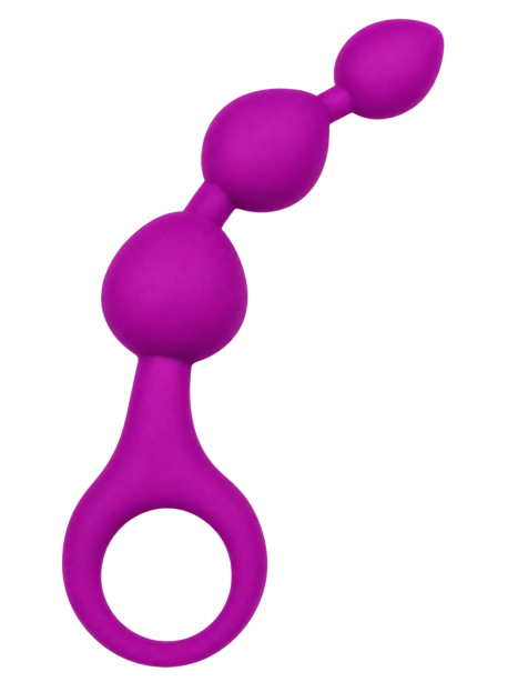 Chapelet Anal 3 Boules Fuchsia Silicone 1 dosette de lubrifiant — Pocket Pleasure
