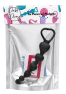 Chapelet Anal Cœur Silicone Noir 1 dosette de lubrifiant — Pocket Pleasure