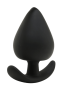 Plug Anal Silicone Noir XS Pocket Pleasure 1 dosette de lubrifiant