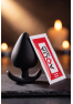 Plug Anal Silicone Noir XS Pocket Pleasure 1 dosette de lubrifiant