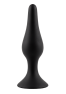 Plug Anal Noir en Silicone XL avec Ventouse Taille XL 15 cm Pocket Pleasure 1 dosette de lubrifiant