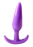 Plug anal violet souple base évasée Pocket Pleasure 1 dosette de lubrifiant
