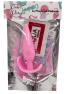 Plug anal rose souple base évasée Pocket Pleasure 1 dosette lubrifiant