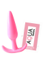 Plug anal rose souple base évasée Pocket Pleasure 1 dosette lubrifiant