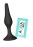 Plug Anal Noir en Silicone M avec Ventouse Taille M 11,3 cm Pocket Pleasure 1 dosette de lubrifiant