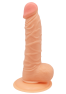 Gode Réaliste Ventouse avec Testicules 1 dosette de lubrifiant — Pocket Pleasure