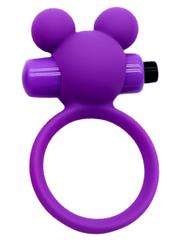 Anneau Vibrant Ourson Violet 1 dosette de lubrifiant — Pocket Pleasure