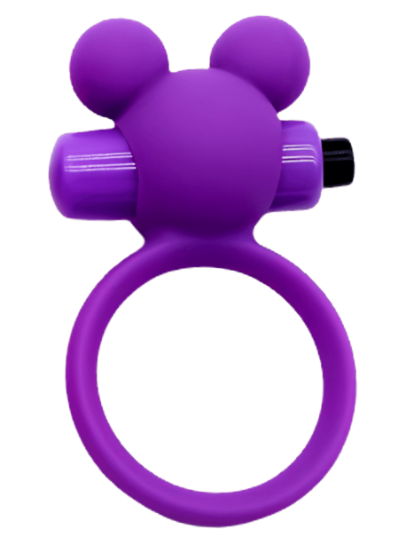 Anneau Vibrant Ourson Violet 1 dosette de lubrifiant — Pocket Pleasure