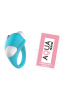 Cockring Vibrant Dauphin Bleu 1 dosette de lubrifiant — Pocket Pleasure