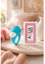 Cockring Vibrant Dauphin Bleu 1 dosette de lubrifiant — Pocket Pleasure