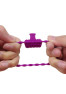Anneau violet vibrant silicone avec langue picot Pocket Pleasure 1 dosette de lubrifiant