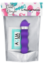 Mini Vibromasseur violet ondulés Pocket Pleasure 1 dosette de lubrifiant