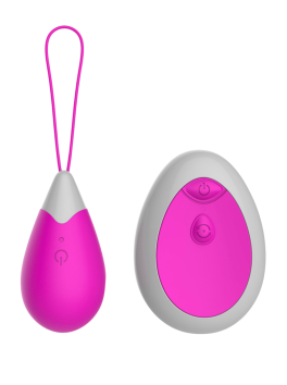 Œuf Vibrant Télécommandé 10 Modes Fuchsia 1 dosette de lubrifiant — Pocket Pleasure