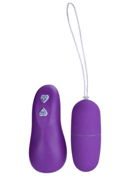 Œuf Vibrant Télécommandé 7 Vitesses Violet 1 dosette de lubrifiant — Pocket Pleasure