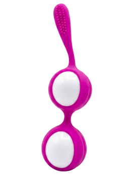 Boules de Geisha Fuchsia Silicone 1 dosette lubrifiant — Pocket Pleasure
