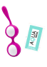Boules de Geisha Fuchsia Silicone 1 dosette lubrifiant — Pocket Pleasure