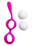 Boules de Geisha Fuchsia Silicone 1 dosette lubrifiant — Pocket Pleasure