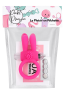 Anneau Vibrant Rabbit Rose Silicone 1 dosette de lubrifiant — Pocket Pleasure