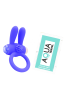 Anneau Vibrant Rabbit Bleu Silicone 1 dosette de lubrifiant — Pocket Pleasure