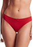 Culotte rouge en dentelle avec nœud en satin