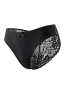 Culotte noire en dentelle avec nœud en satin