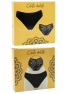 Culotte noire en dentelle avec nœud en satin