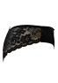 Culotte noire en dentelle avec nœud en satin