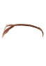 String taupe en dentelle avec bijou cœur doré