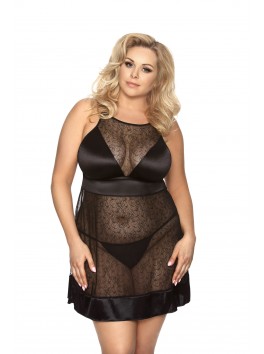 Elysia Chemise see-thought & satin