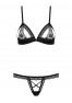 865-SET-1 Ensemble de lingerie 2 pièces noir