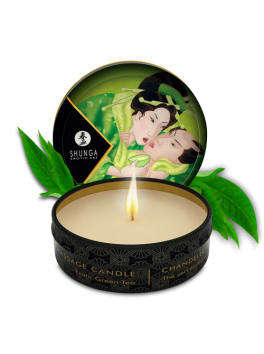 Mini massage candle - exotic green tea Shunga