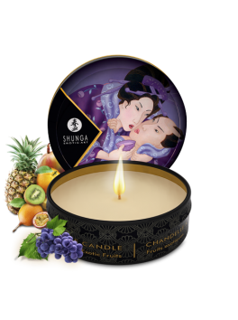 Mini massage candle - Exotic fruits shunga