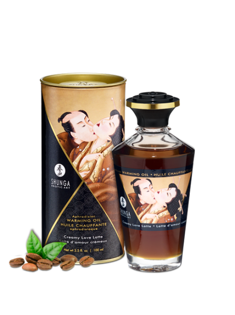 Huile chauffante aphrodisiaque latte d'amour cremeux 100m