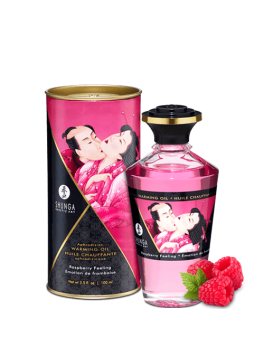 Aphrodisiac warming oil - Raspberry feeling shunga