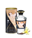 Fournisseur Shunga Huile de massage chauffante comestible aphrodisiaque vanille fetish pour zones erogènes