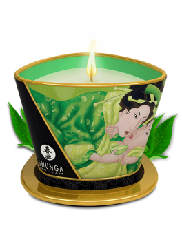 Bougie de massage lueur et caresses - Zenitude Thé vert exotique