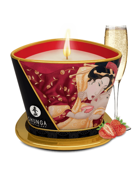 Massage Candle - Sparkling Strawberry Wine 
