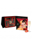 Fournisseur shunga : Coffret plaisir bougie massage vin petillant fraise