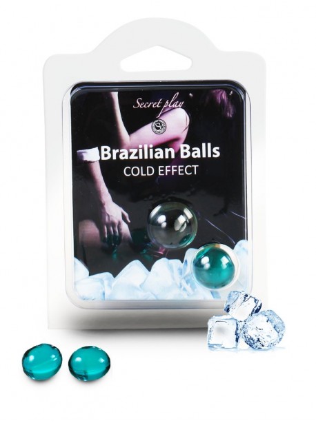 Cold effect brazilian balls Boules brésiliennes de massage erotique effet froid