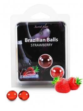 Brazilian balls Boules bréziliennes de massage à la fraise