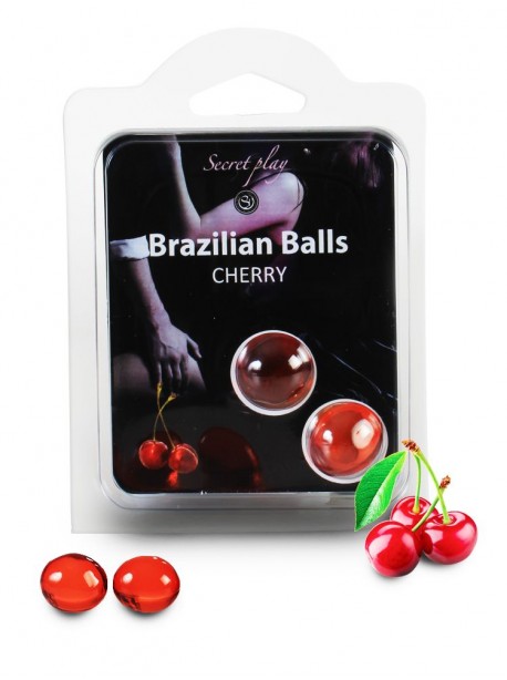 Brazilian balls Boules bréziliennes de massage erotique à la cerise