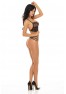 fournisseur beauty night Body string dentelle noire ornements de tailles et armatures poitrine