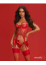 Gifty red Corset and thong