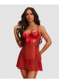 Gifty red Babydoll et string