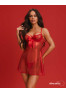 Gifty red Babydoll et string