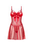 Gifty red Babydoll et string